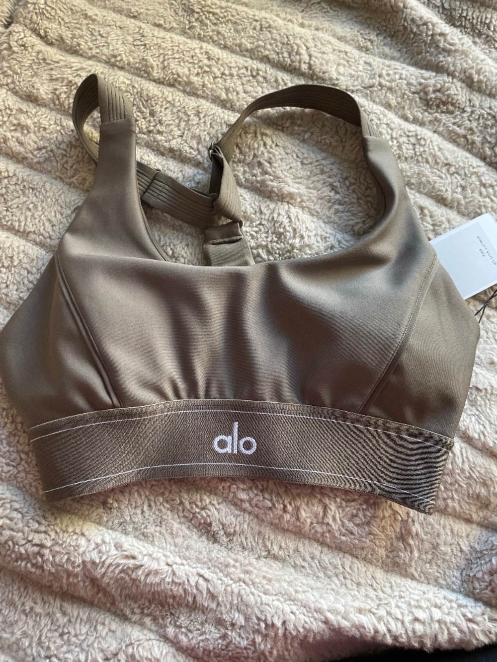 NEW Alo Airlift Suit Up Bra - Small - Olive Tree - NWT